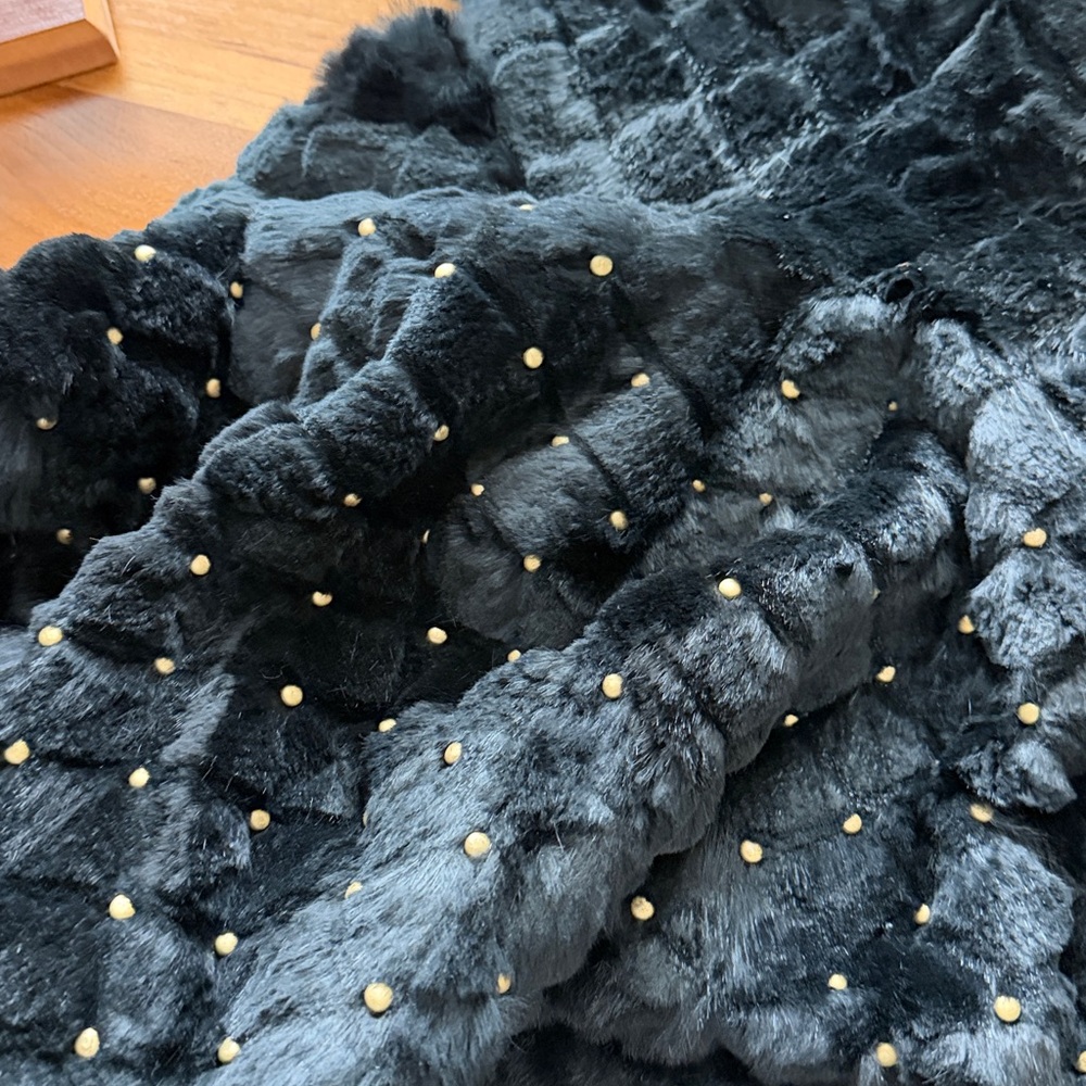 Sheri Bodell Black Rabbit Fur Jacket - Picture 8 of 9